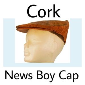 NWOT Unisex Authentic Cork Newsboy Hat